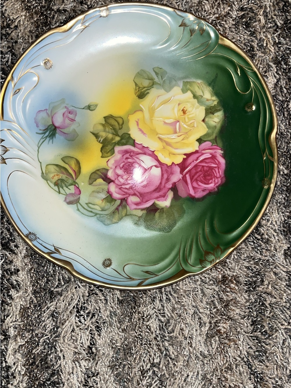 PMR Bavaria cabbage rose plate